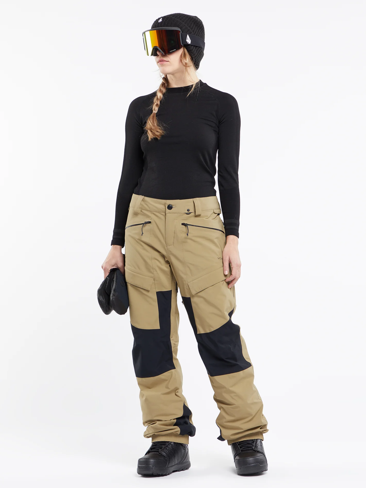 V.Co At Stretch Gore-Tex Trousers - DARK KHAKI - Image 9