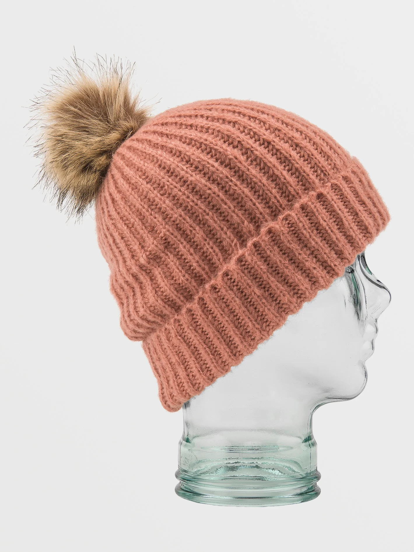 V.Co Lyra Bobble Beanie - EARTH PINK - Image 2