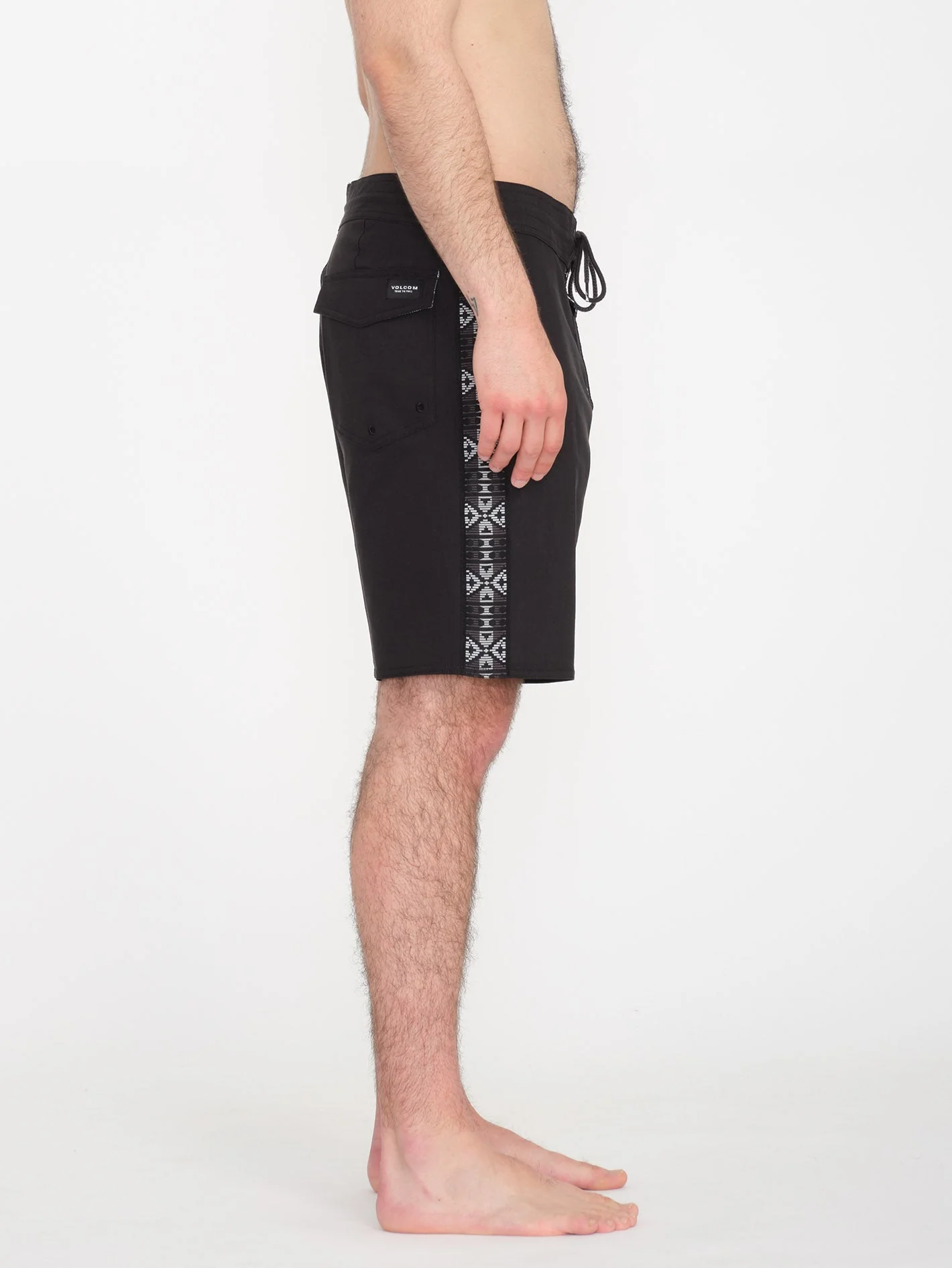 V Ent Hockey Dad Stoney 19" Boardshort - BLACK - Image 4