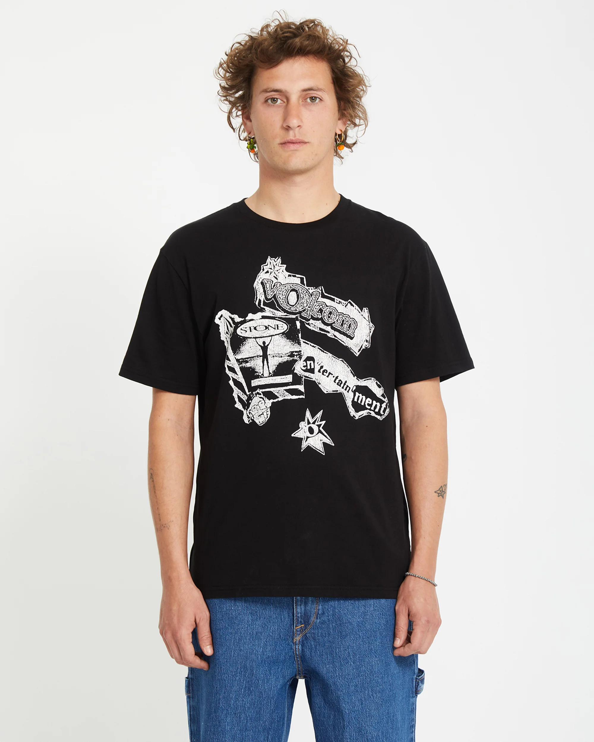 V Ent T-shirt - BLACK