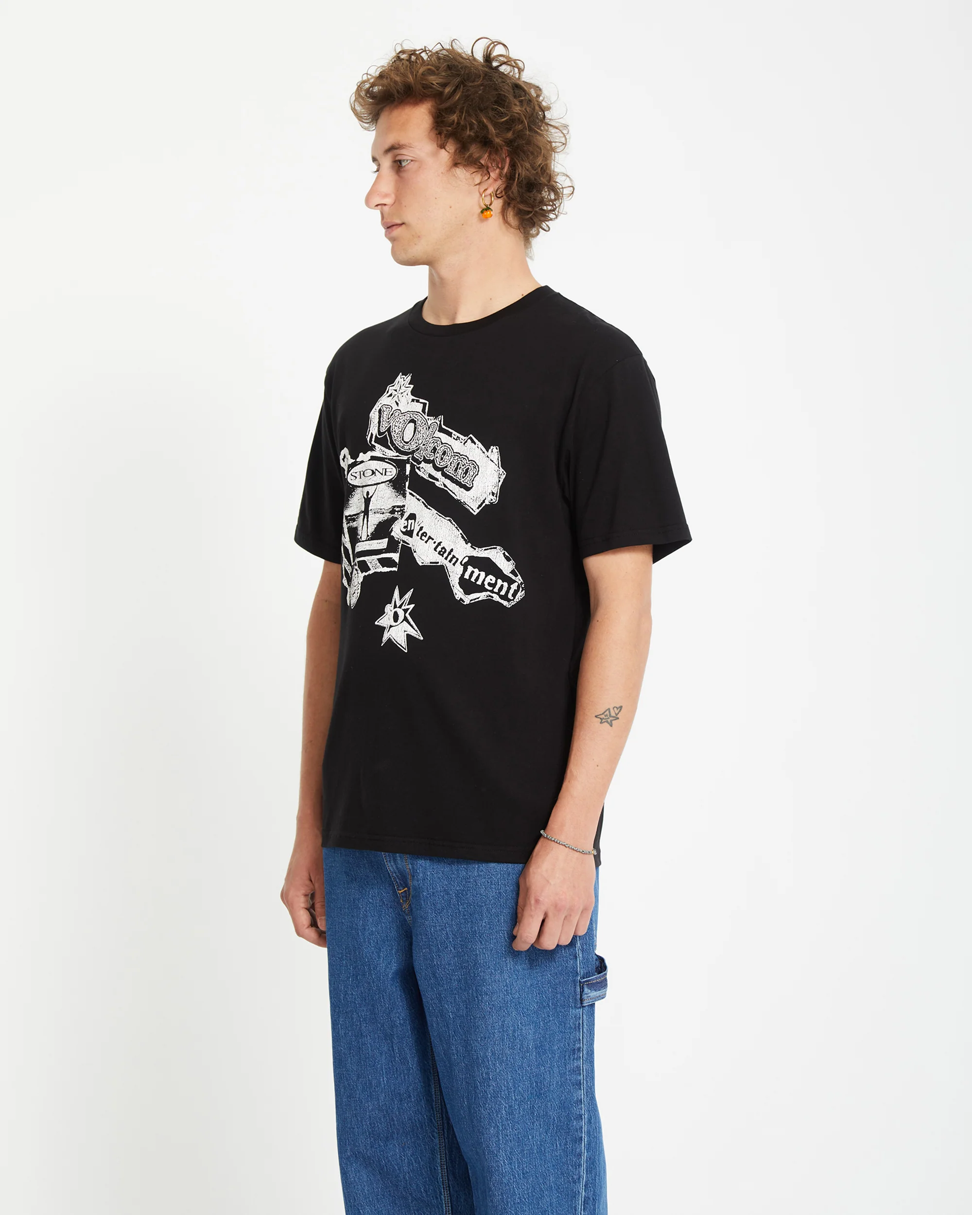 V Ent T-shirt - BLACK - Image 3