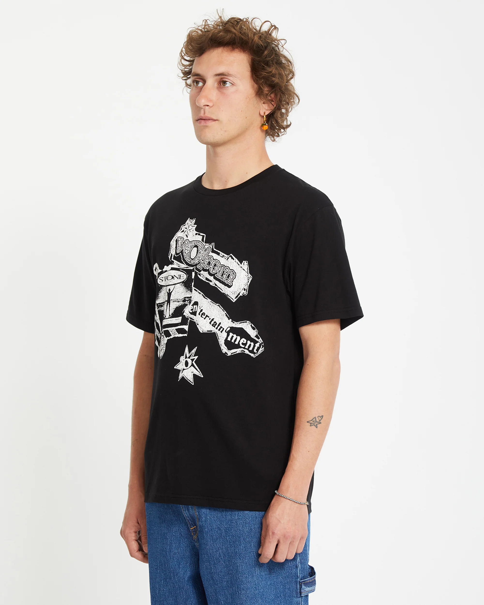 V Ent T-shirt - BLACK - Image 4
