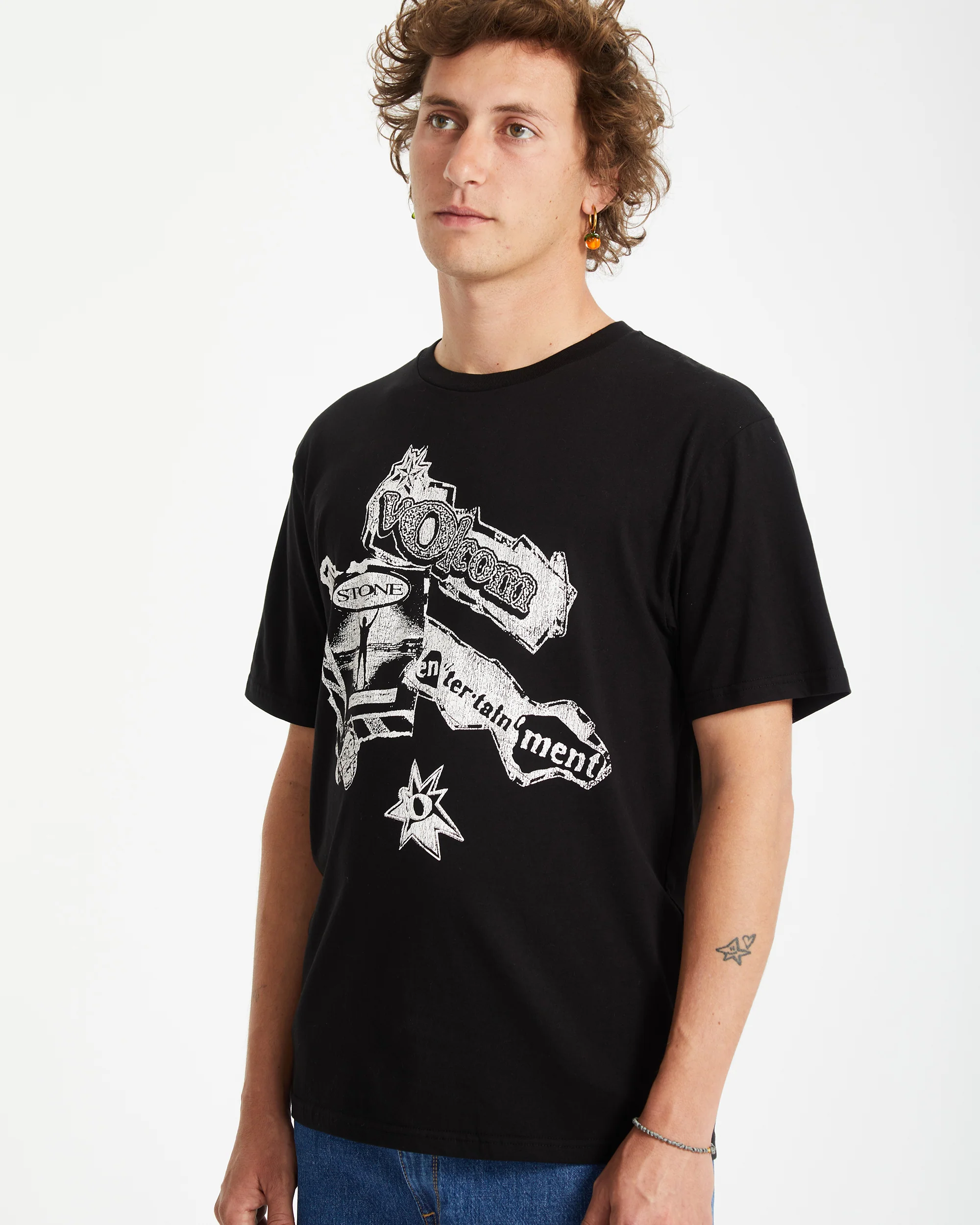 V Ent T-shirt - BLACK - Image 5