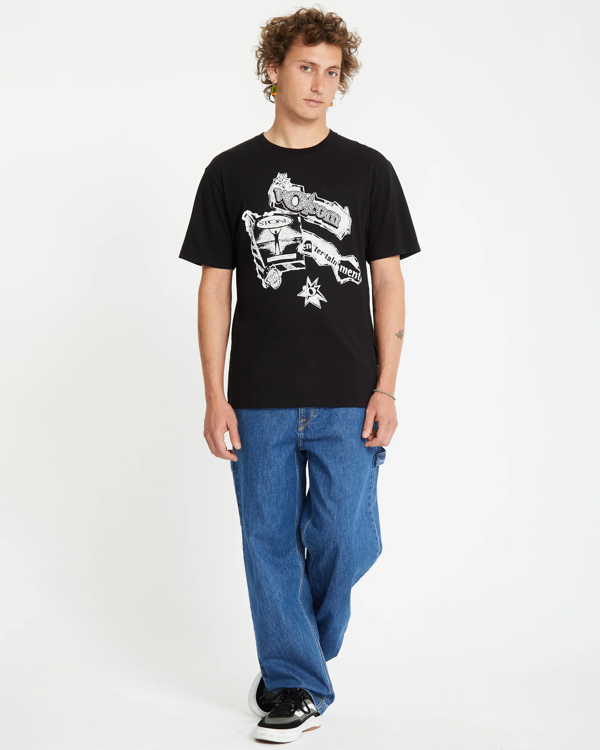 V Ent T-shirt - BLACK - Image 7