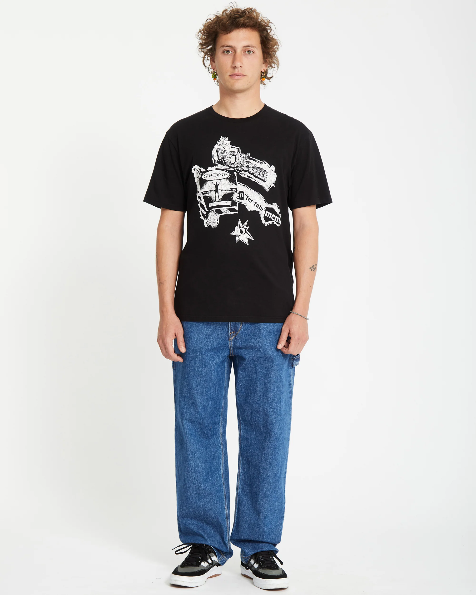 V Ent T-shirt - BLACK - Image 8