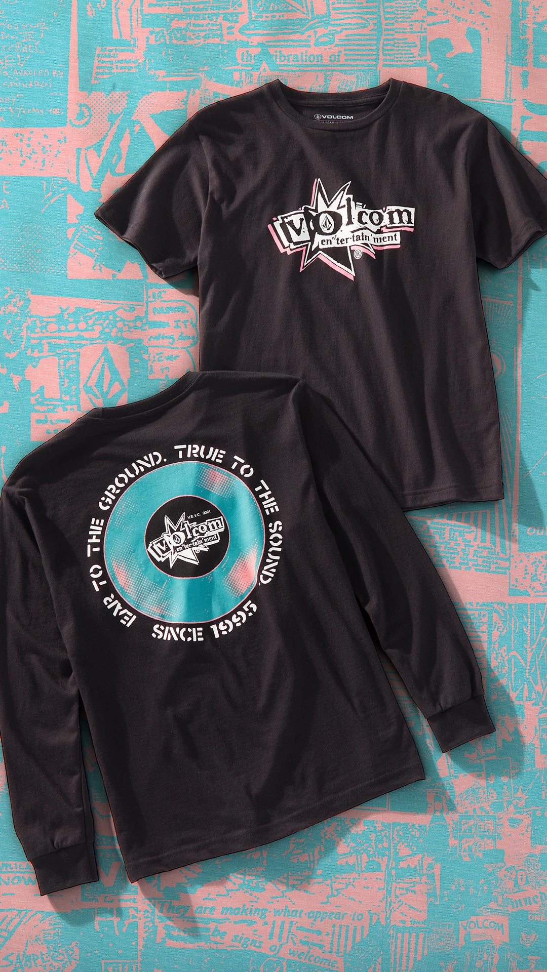 Volcom Ent T-shirt - BLACK - (KIDS) - Image 3