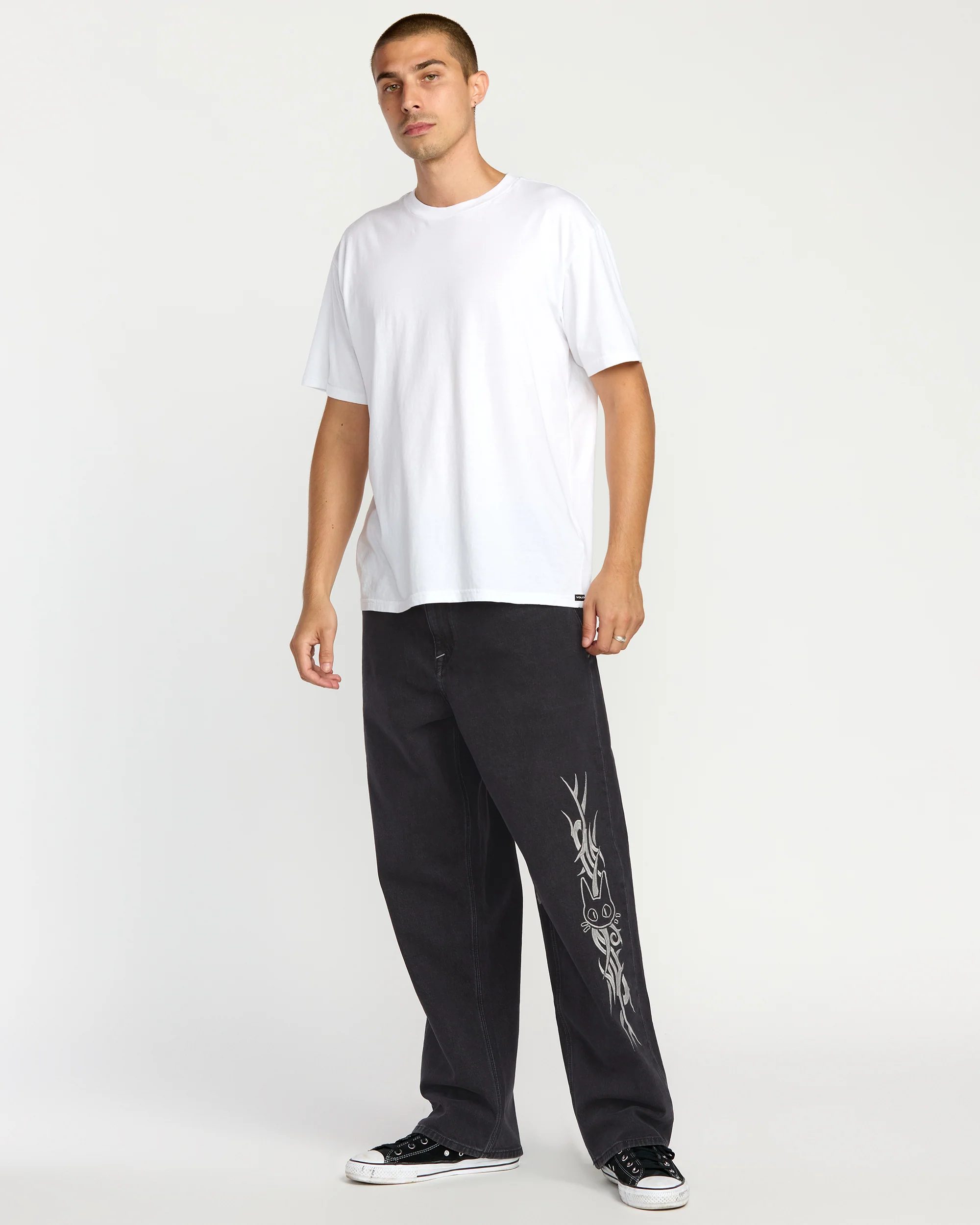 Volcom Ent Tisakorean Jeans - Fade To Black - Image 4