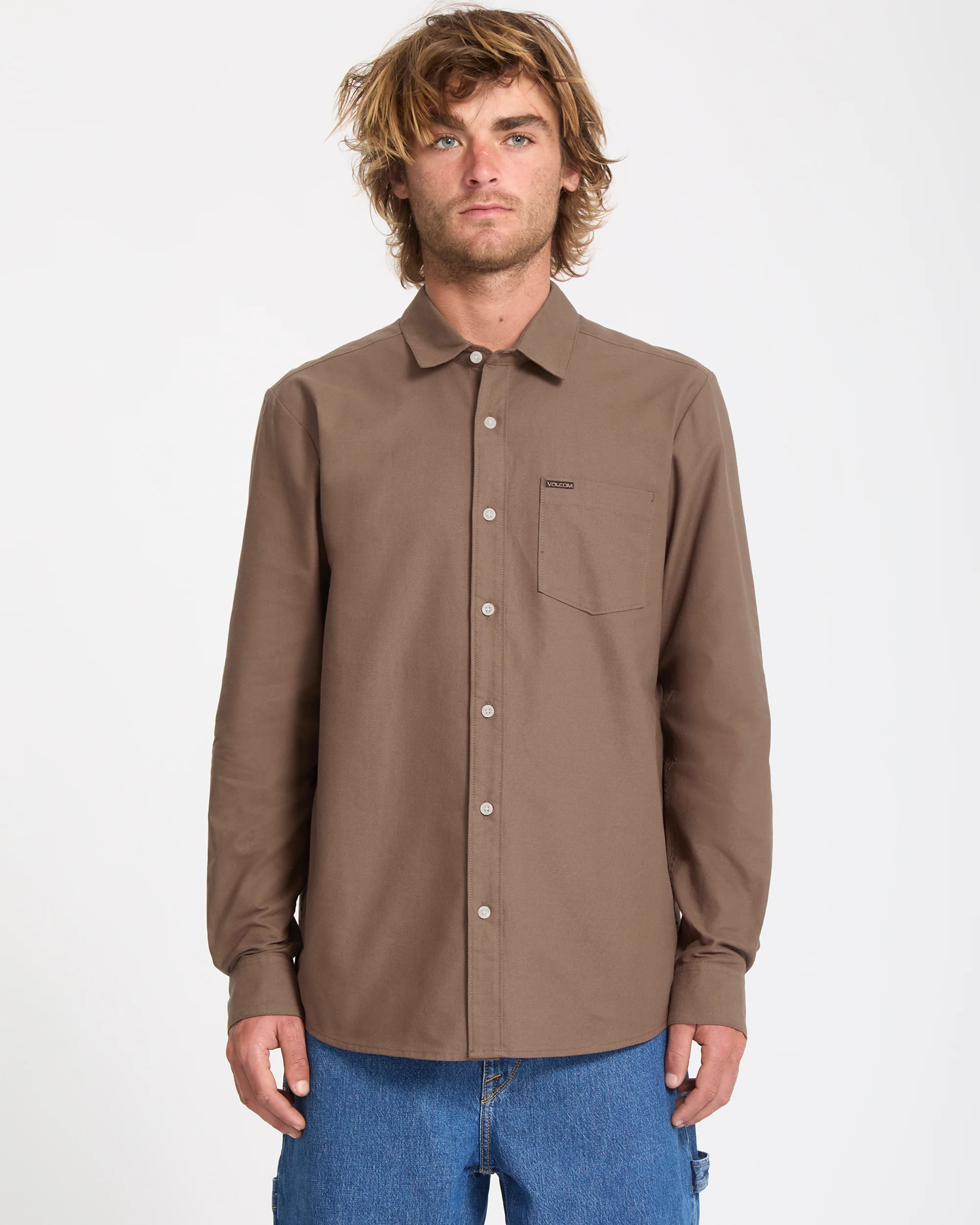 Veeco Oxford Shirt - Brown Stone