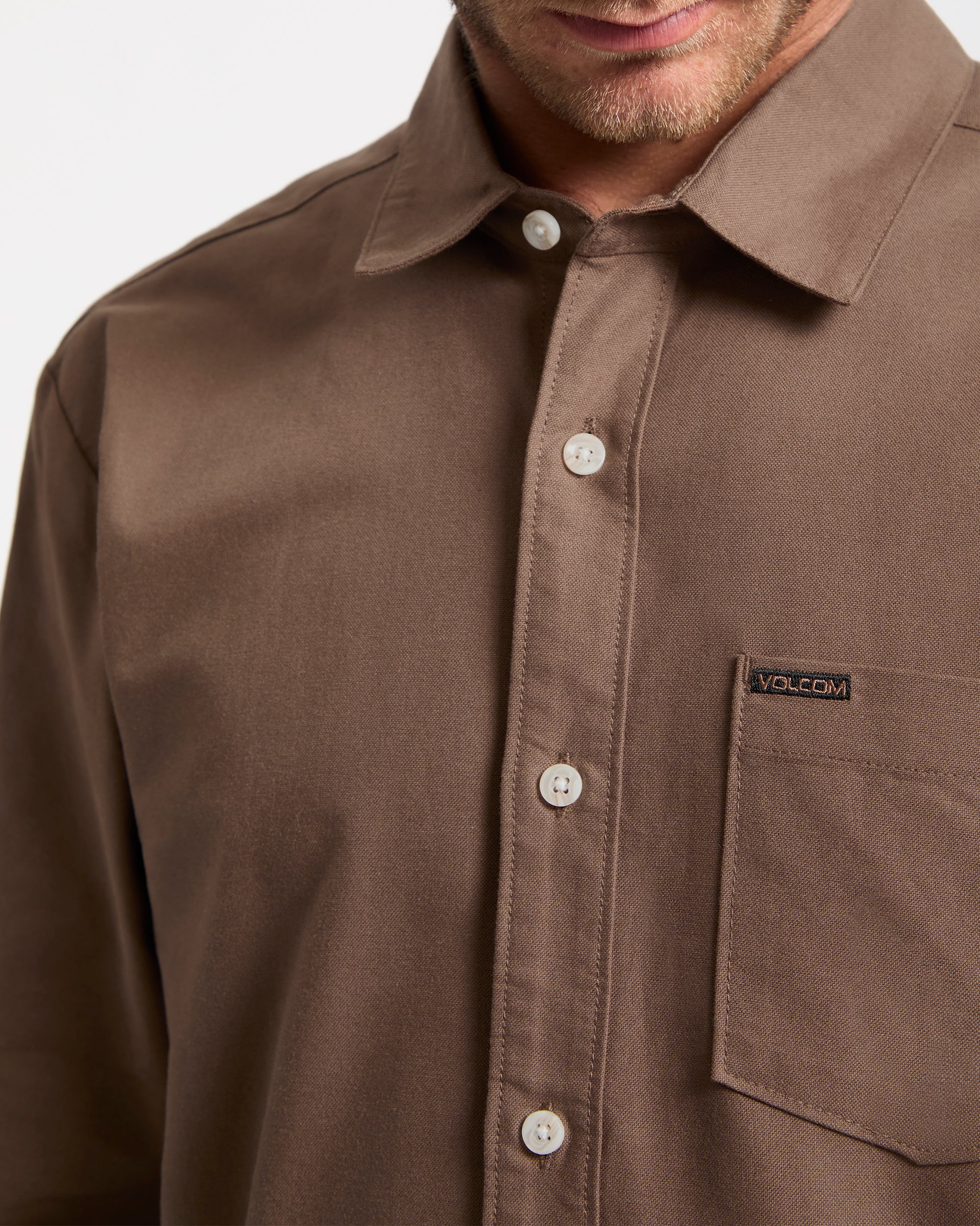 Veeco Oxford Shirt - Brown Stone - Image 3