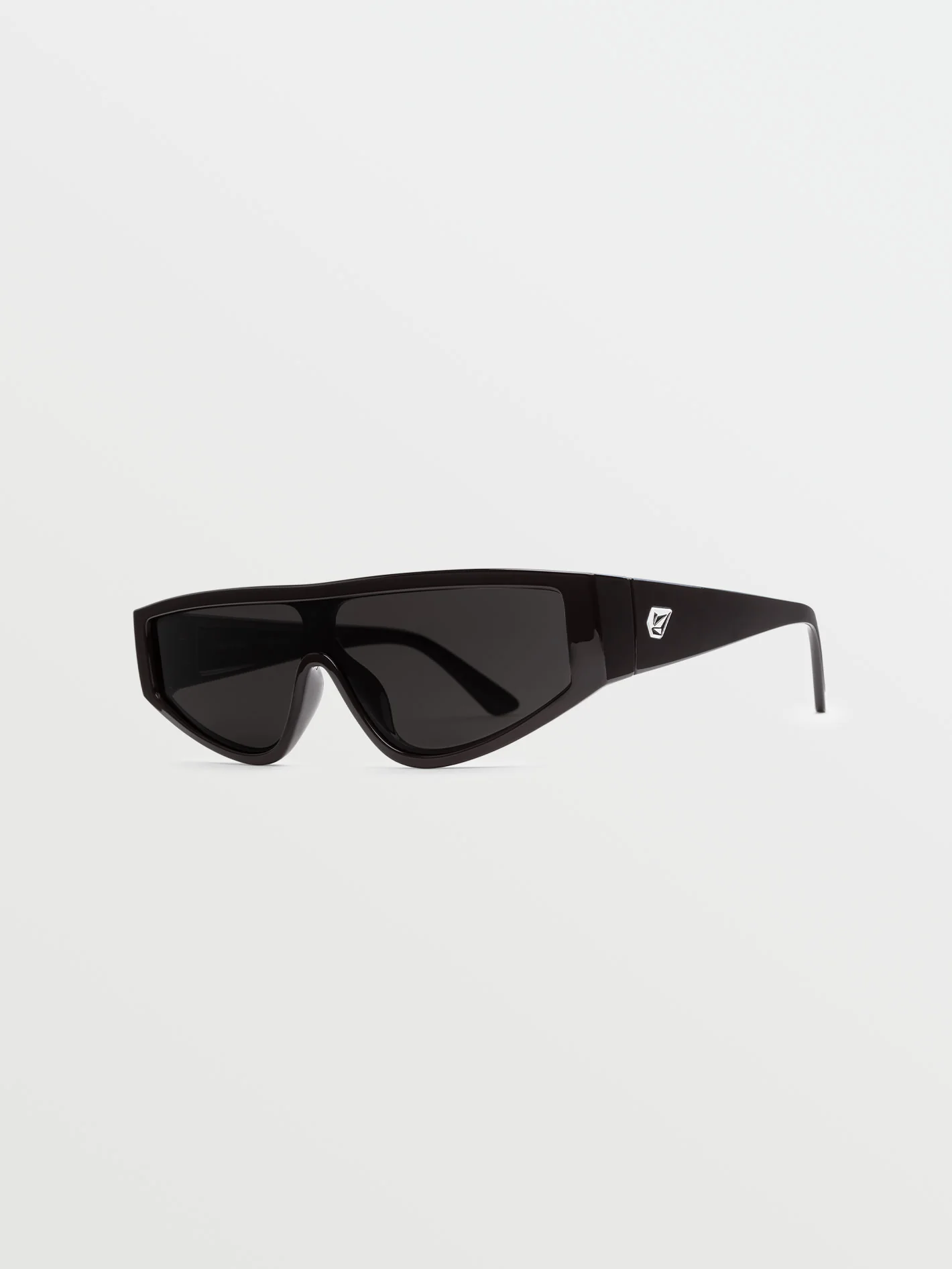 Vinyl Glaze Gloss Black Sunglasses (Gray Lens) - BLACK - Image 2