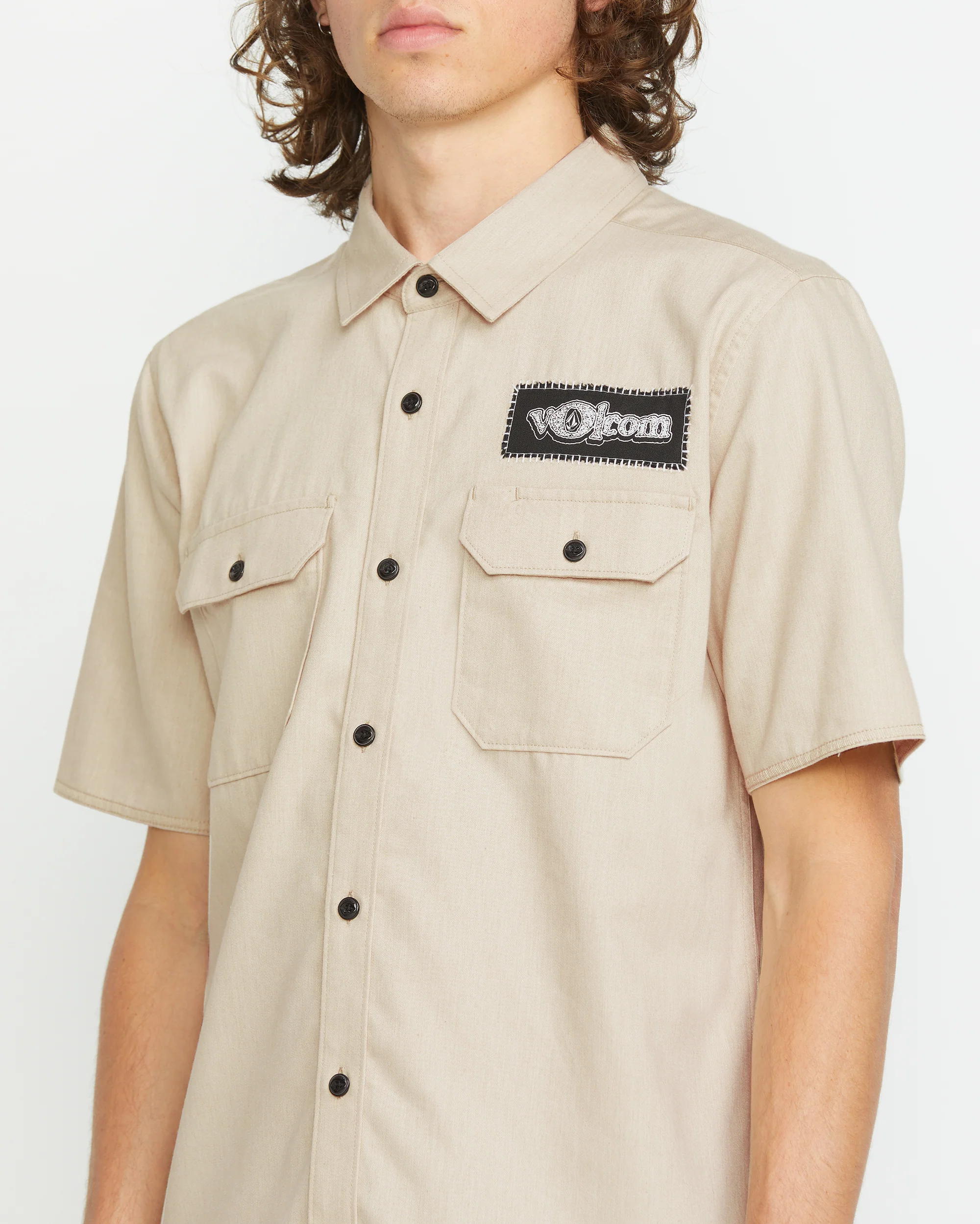 Volcom Ent Shirt - PALE KHAKI - Image 4
