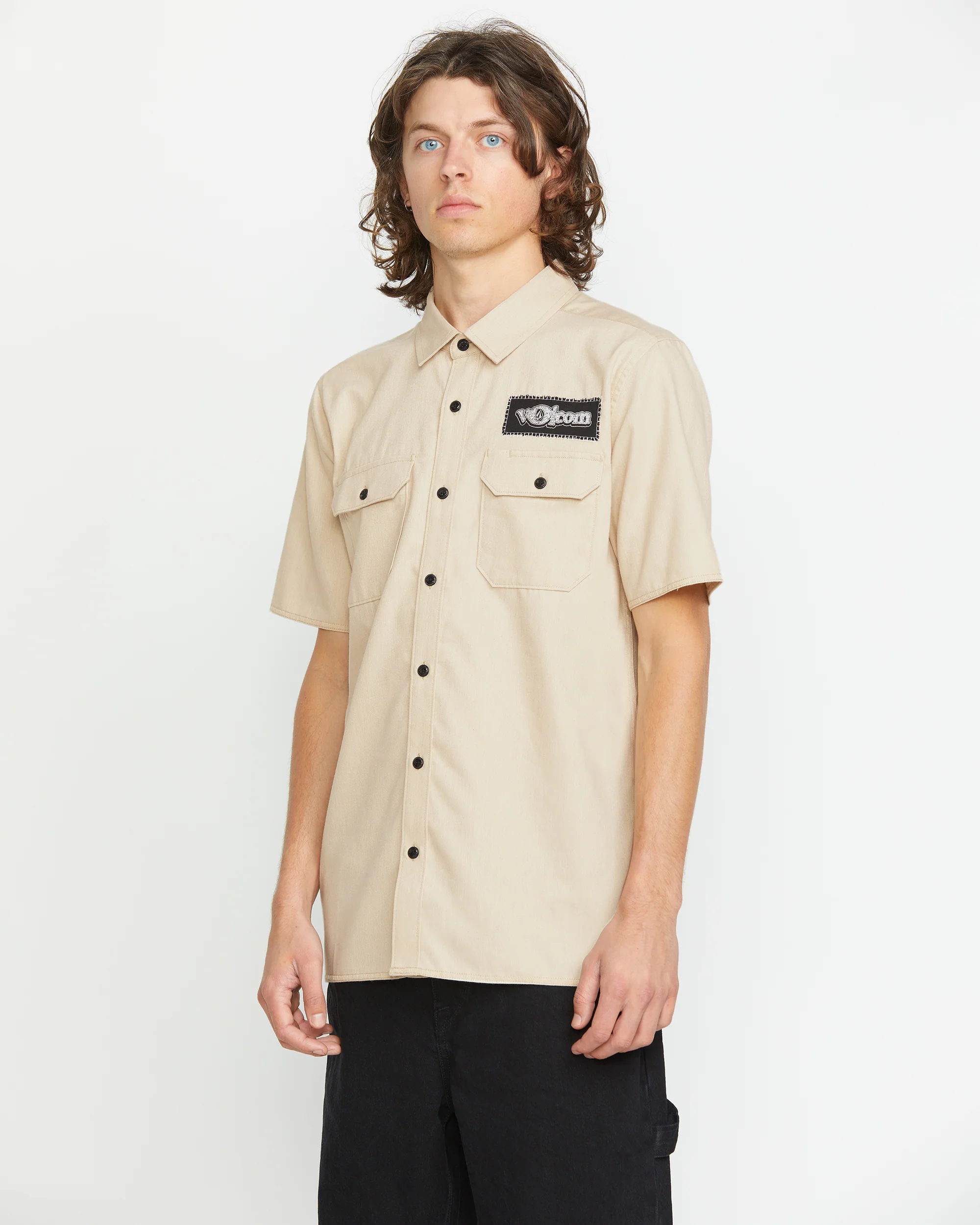 Volcom Ent Shirt - PALE KHAKI - Image 8