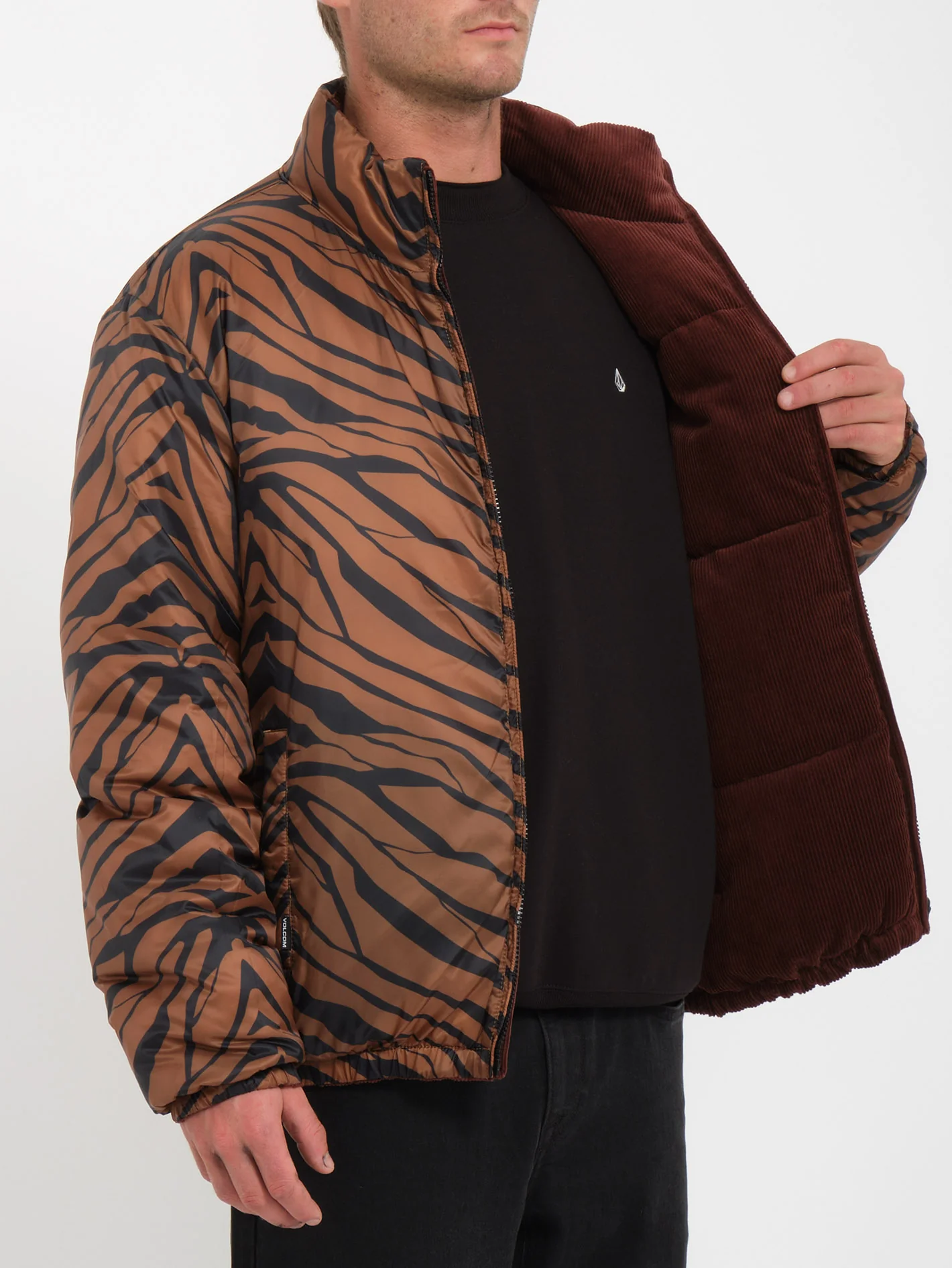 Walltz Corduroy Jacket (Reversible) - BITTER CHOCOLATE - Image 11