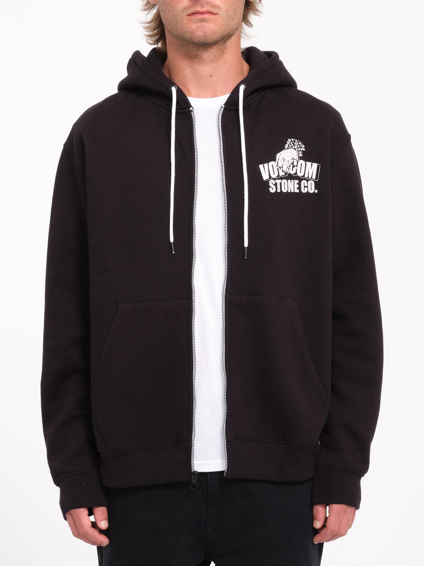 Watanite Zip Hoodie - Black - Image 6