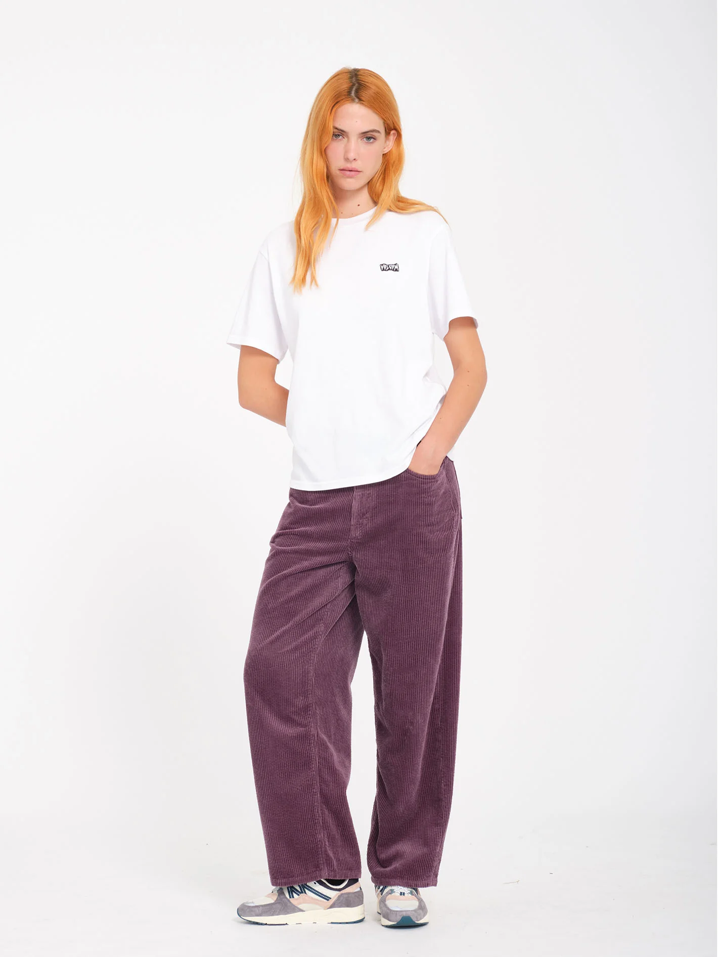 Weellow Corduroy Trousers - Vintage Violet - Image 3
