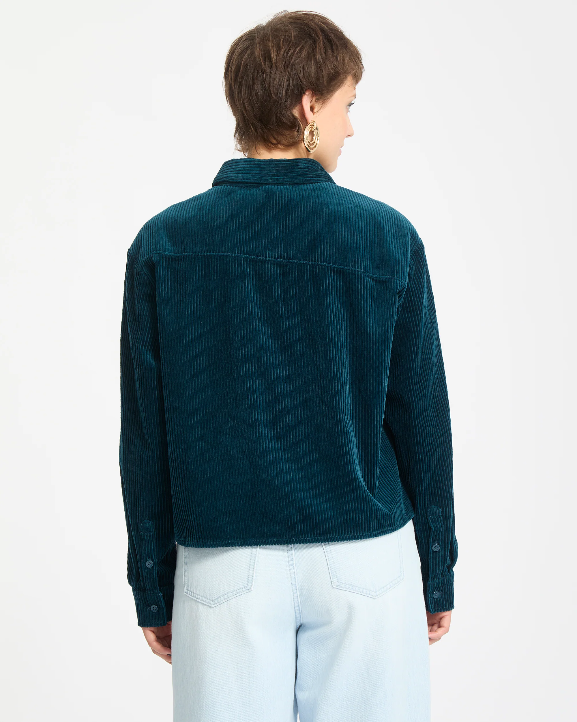 Weellow Corduroy Shirt - Emerald Green - Image 2