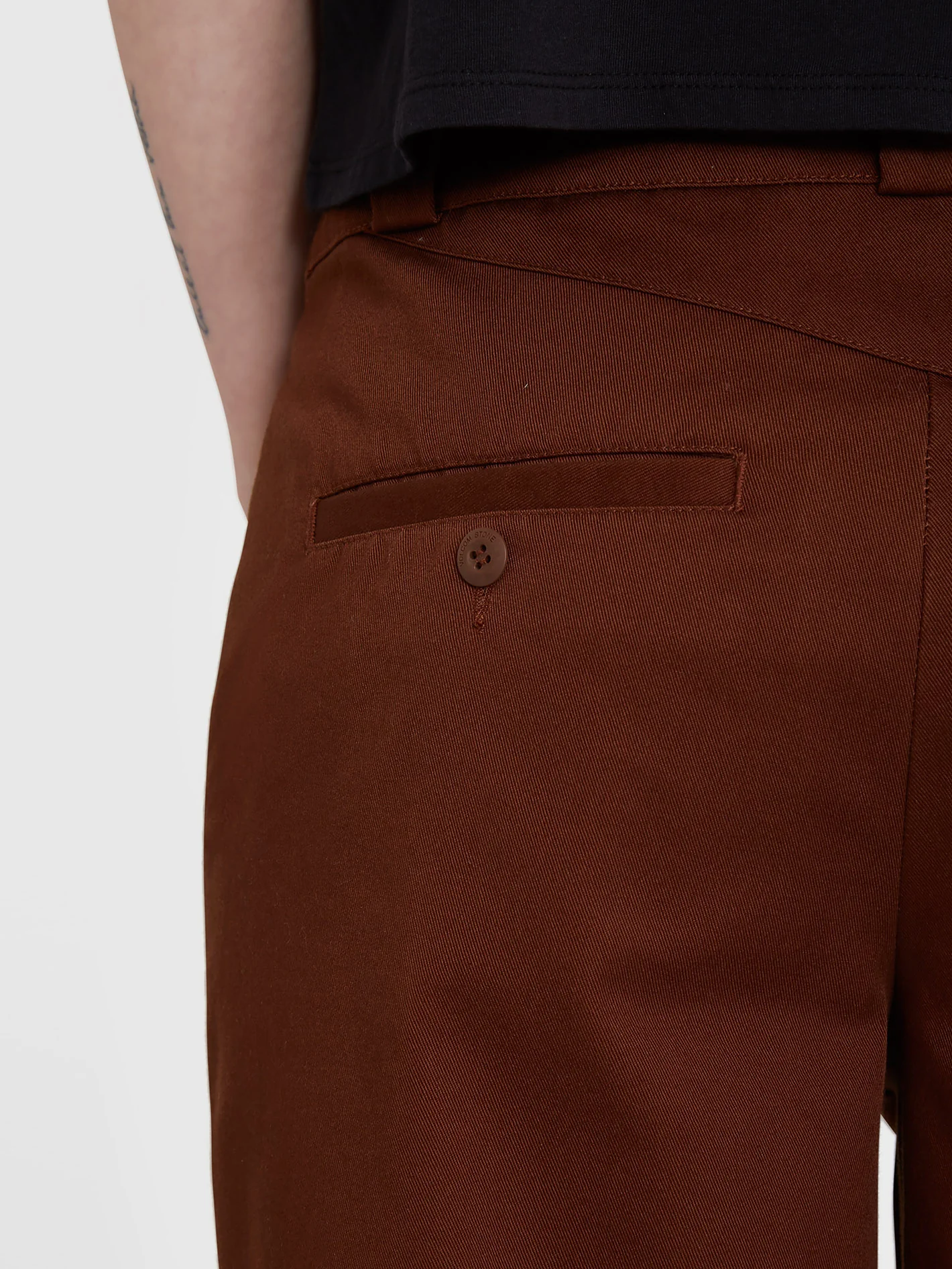 Whawhat Chino Trousers - BROWN - Image 5