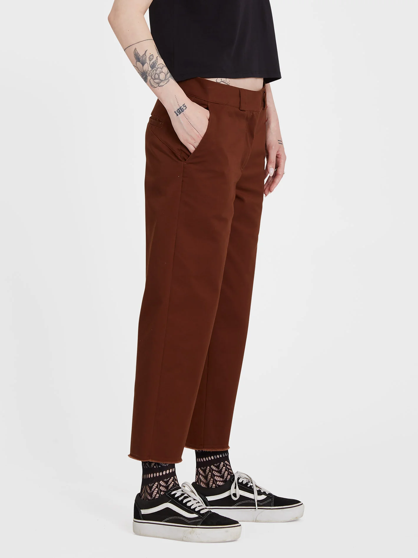 Whawhat Chino Trousers - BROWN - Image 7