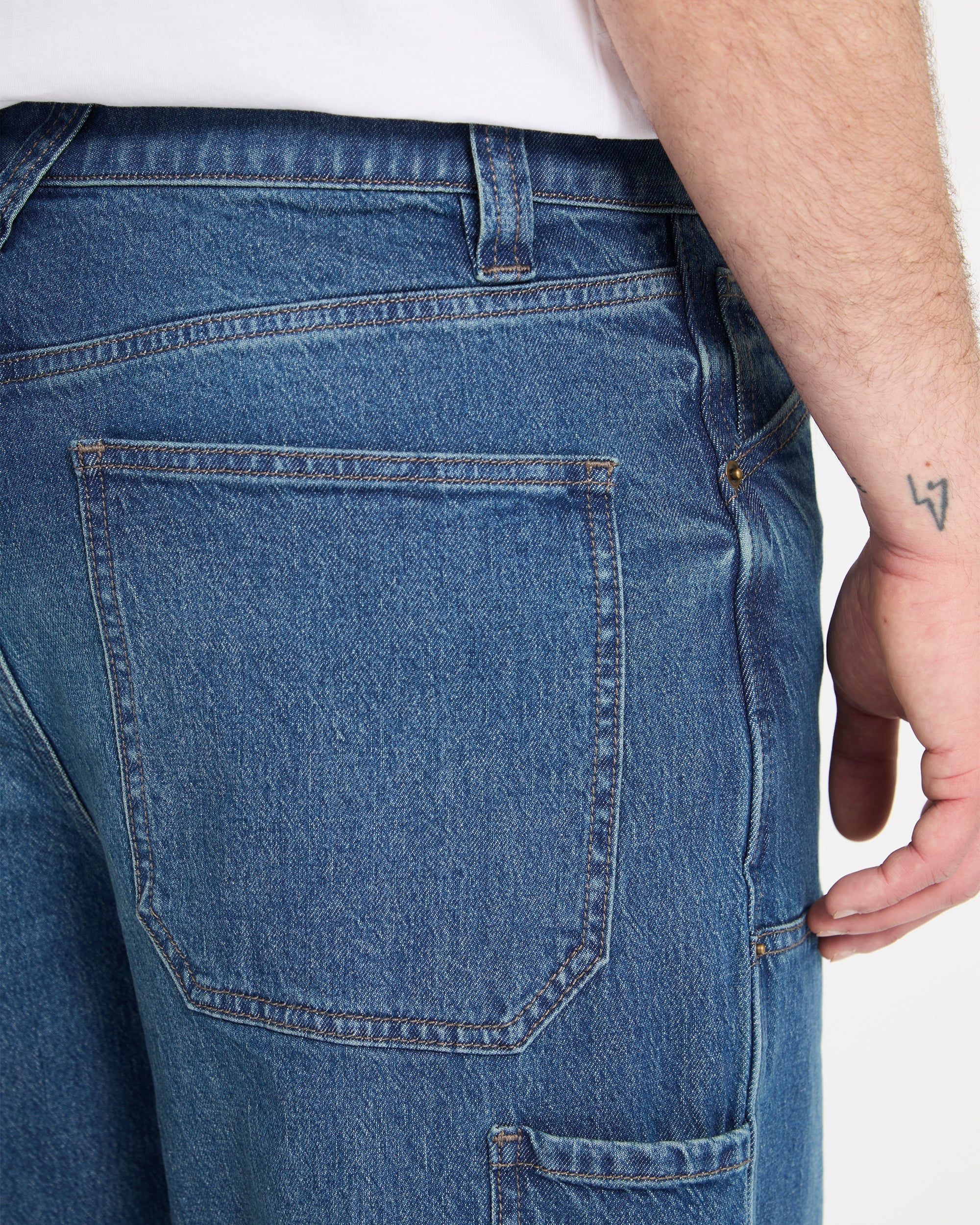 Work Carpenter Jeans - Park Blue - Image 7