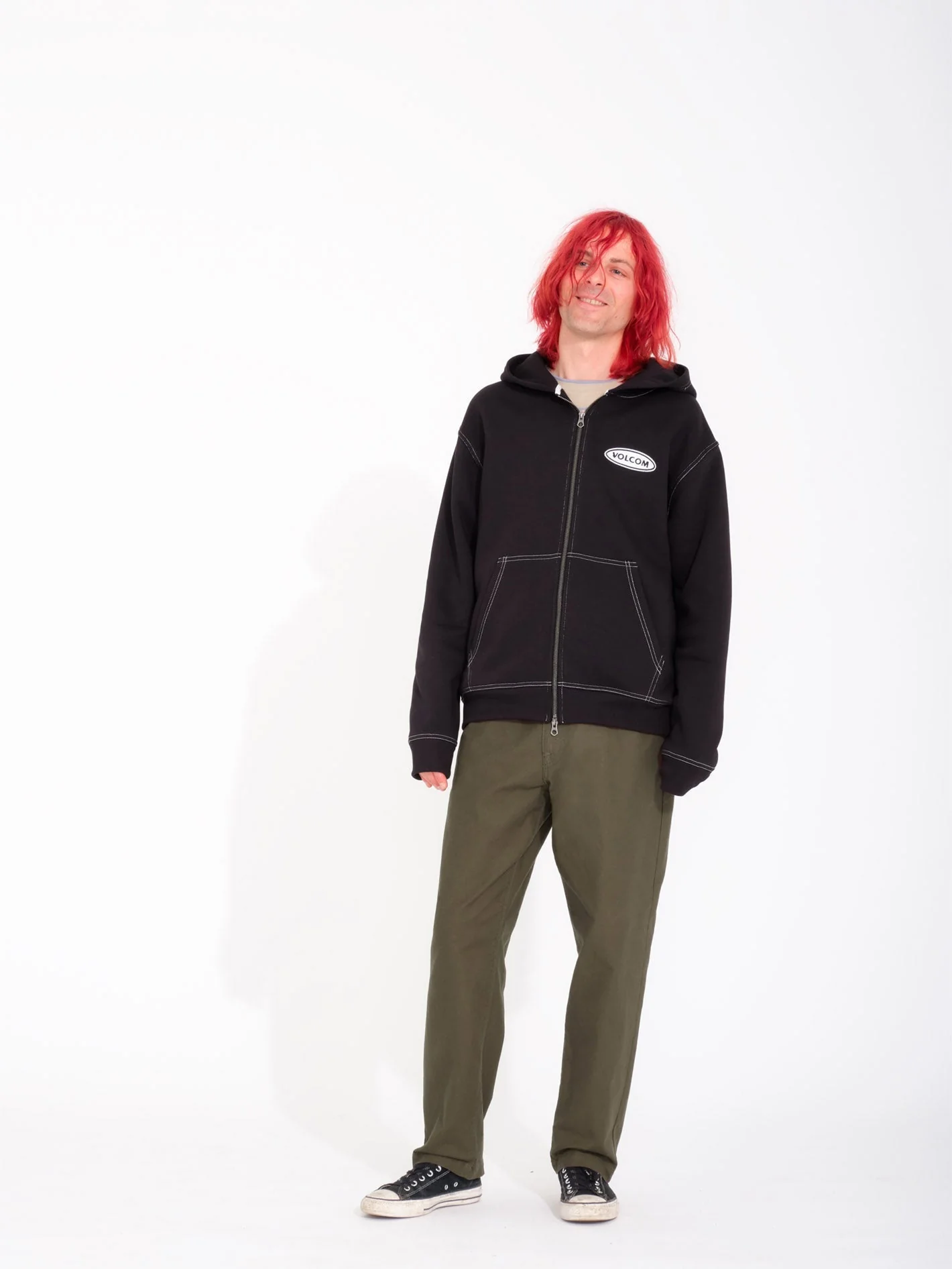 Workard Zip Hoodie - BLACK - Image 5