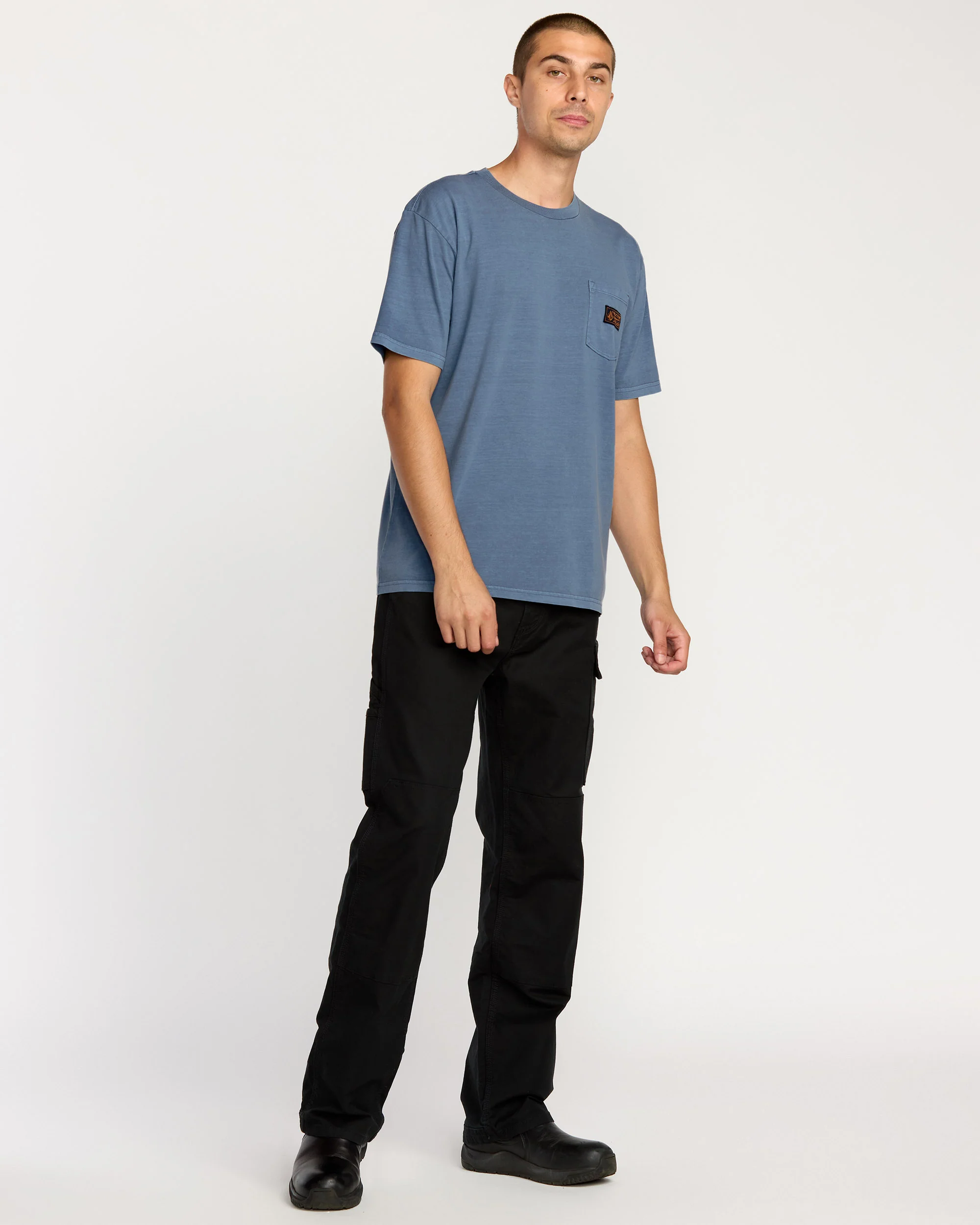 Workwear Certified Pocket T-Shirt - Blue Wash - Image 5