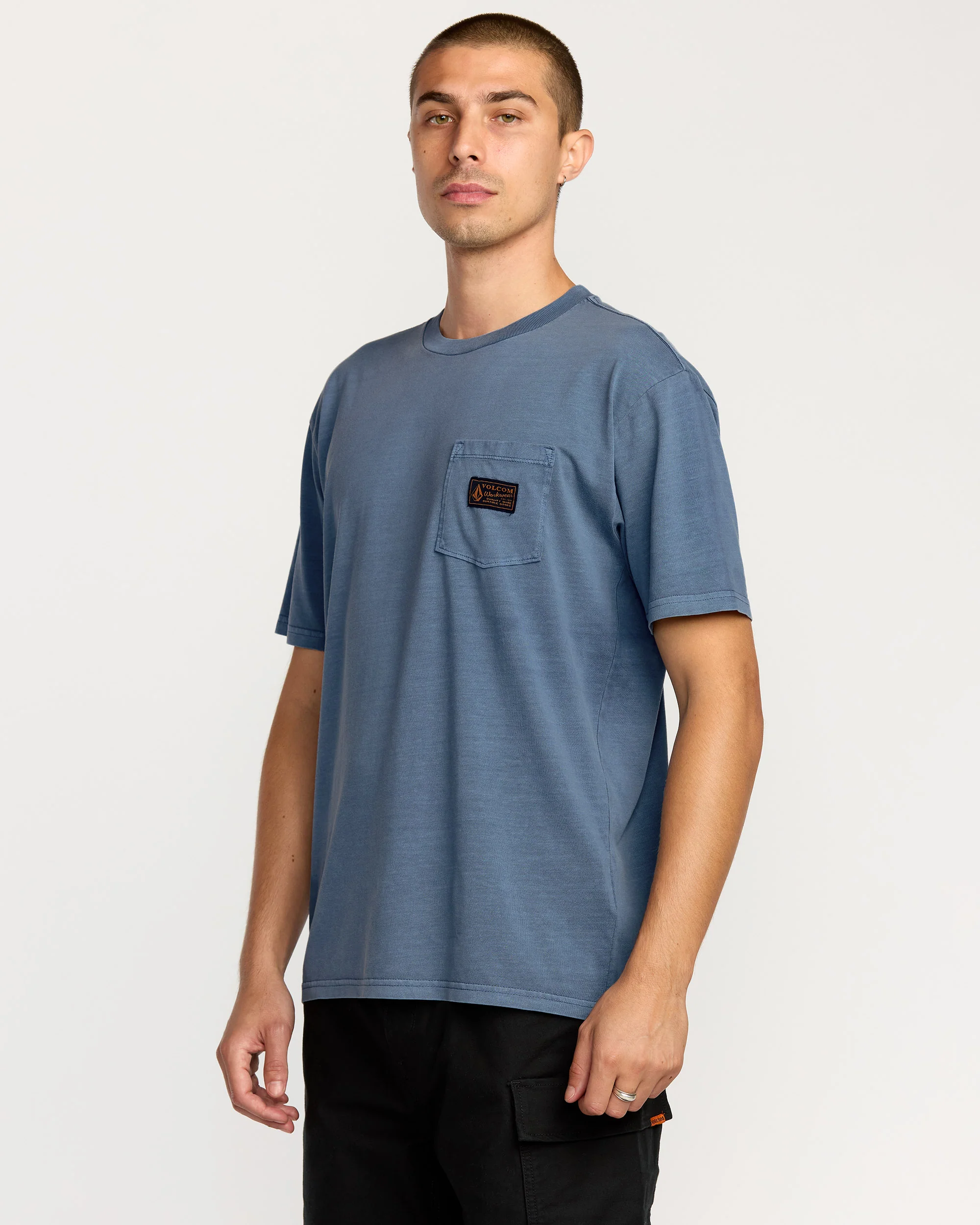 Workwear Certified Pocket T-Shirt - Blue Wash - Image 6