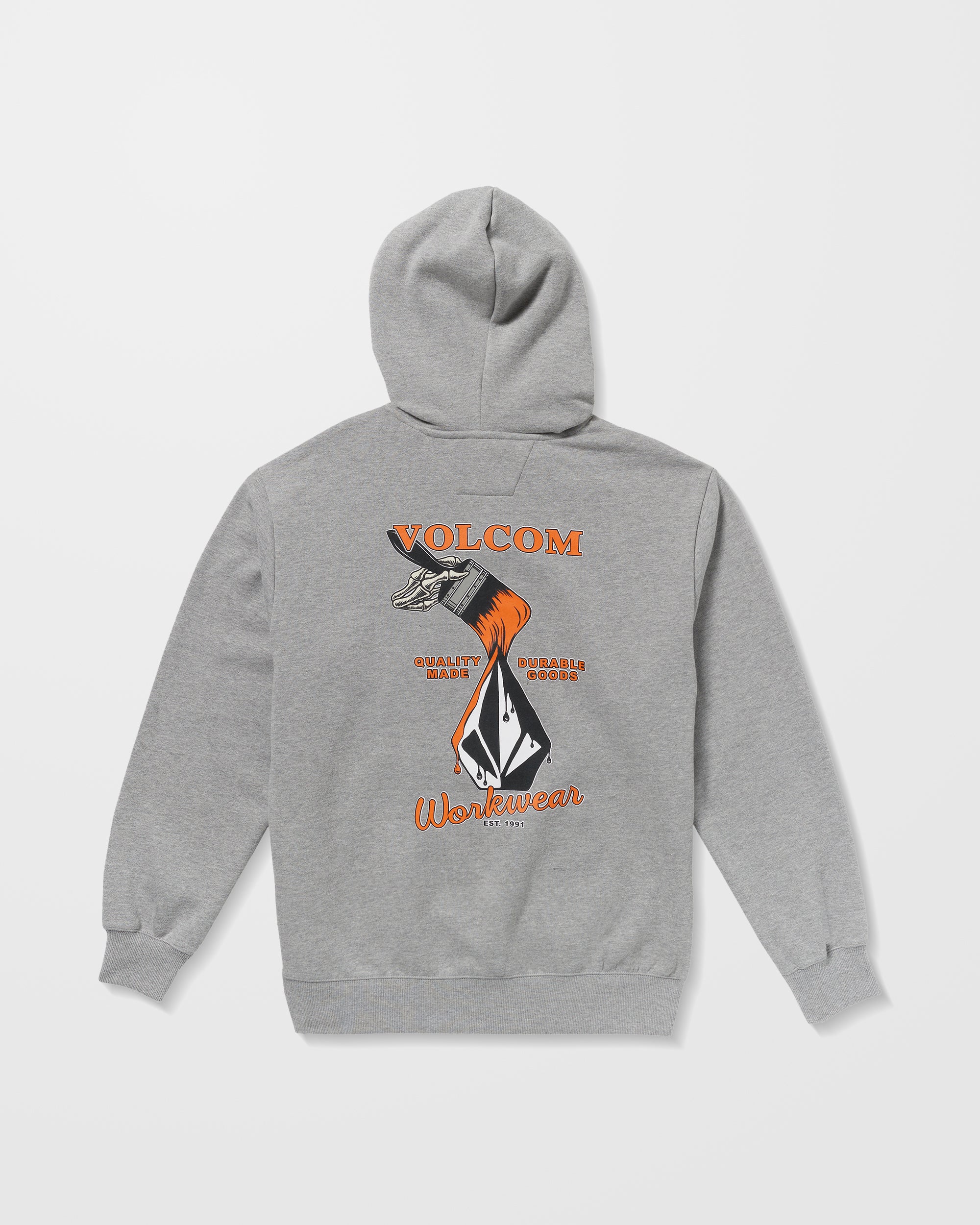 Workwear Hoodie - Heather Grey - Image 8