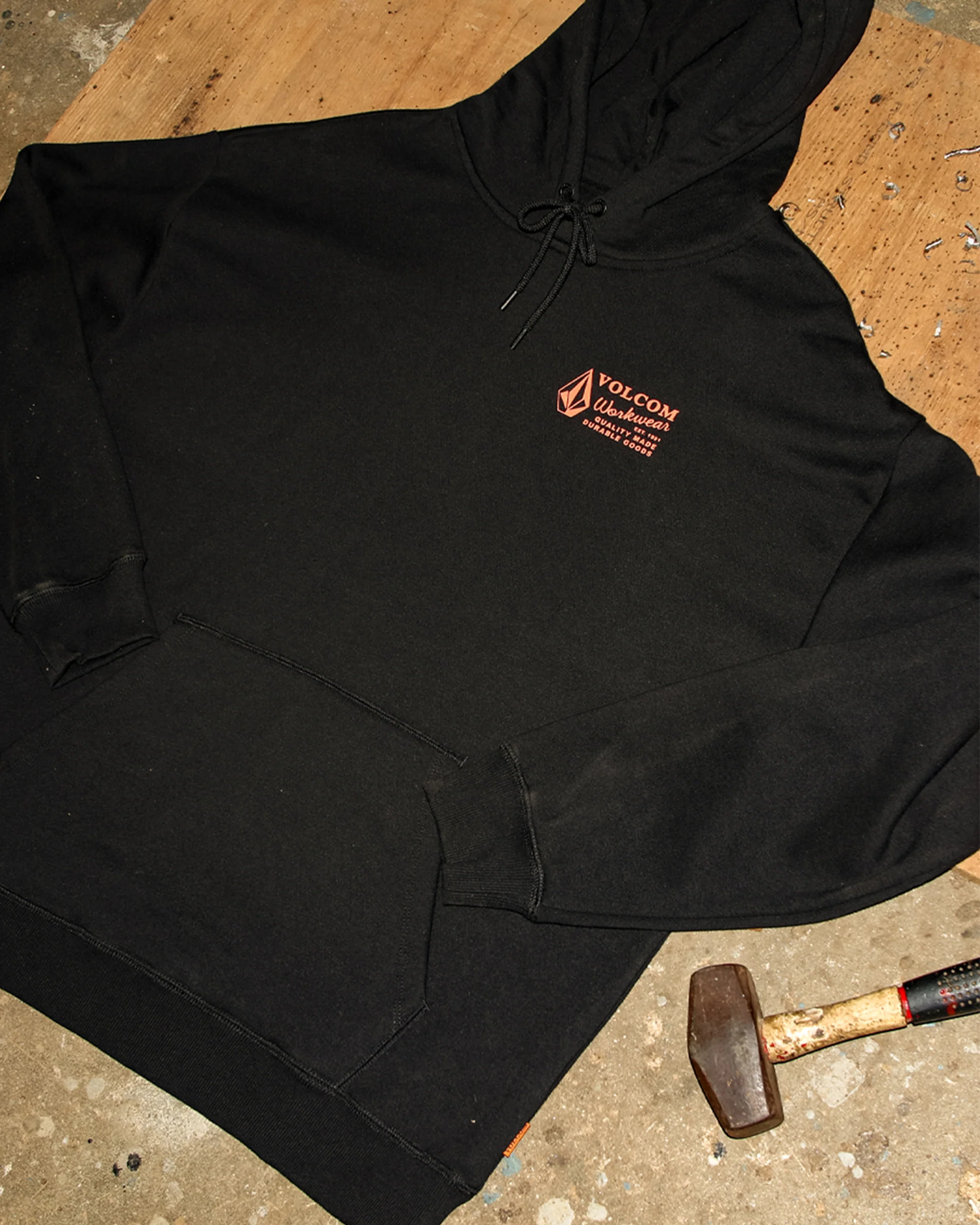 Workwear Hoodie - Black - Image 5