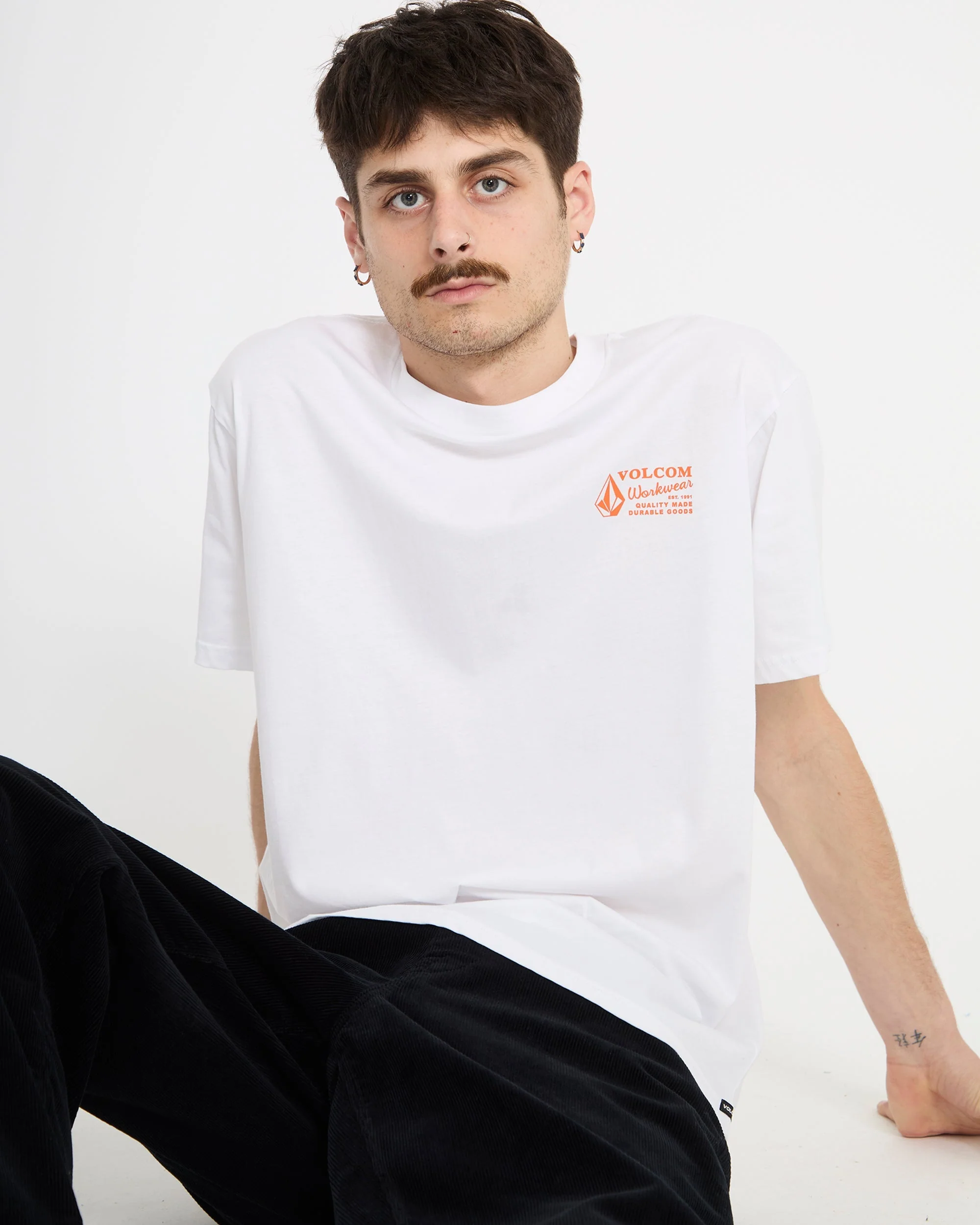 Workwear T-Shirt - White Combo - Image 10