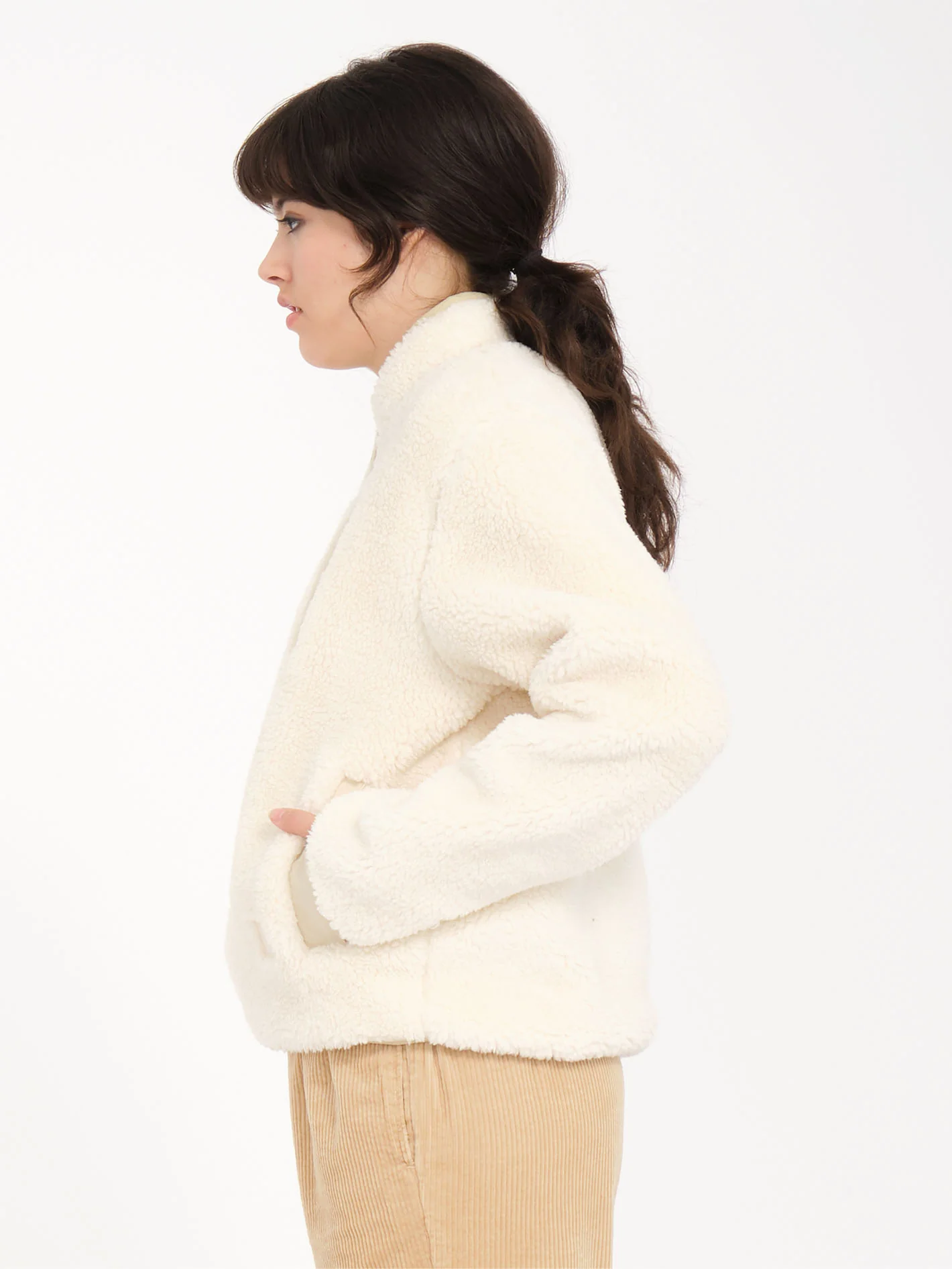 Wuzer Fuzzar Sherpa Sweatshirt - Cloud - Image 4