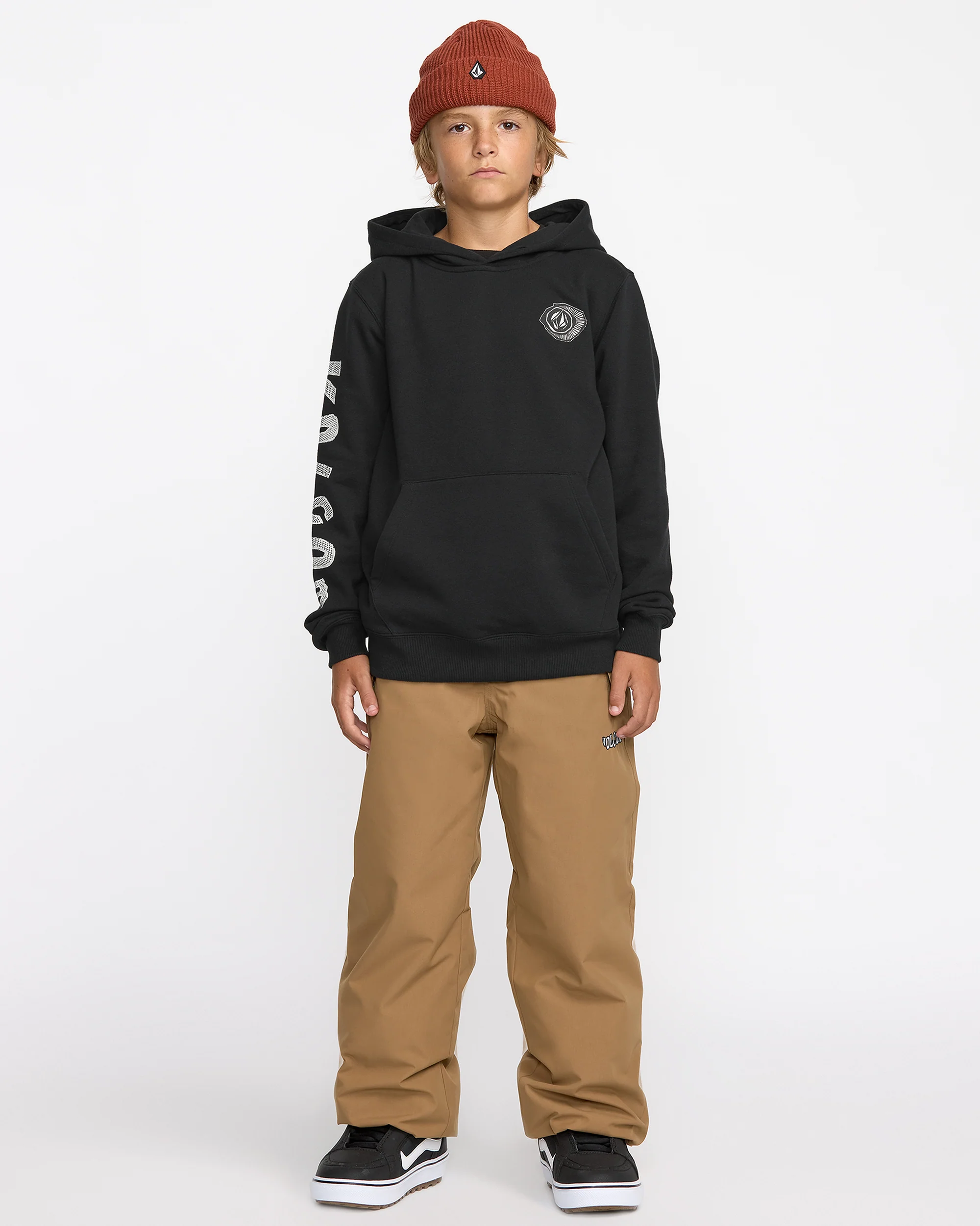 Youth Essential Hoodie - Black - Image 3