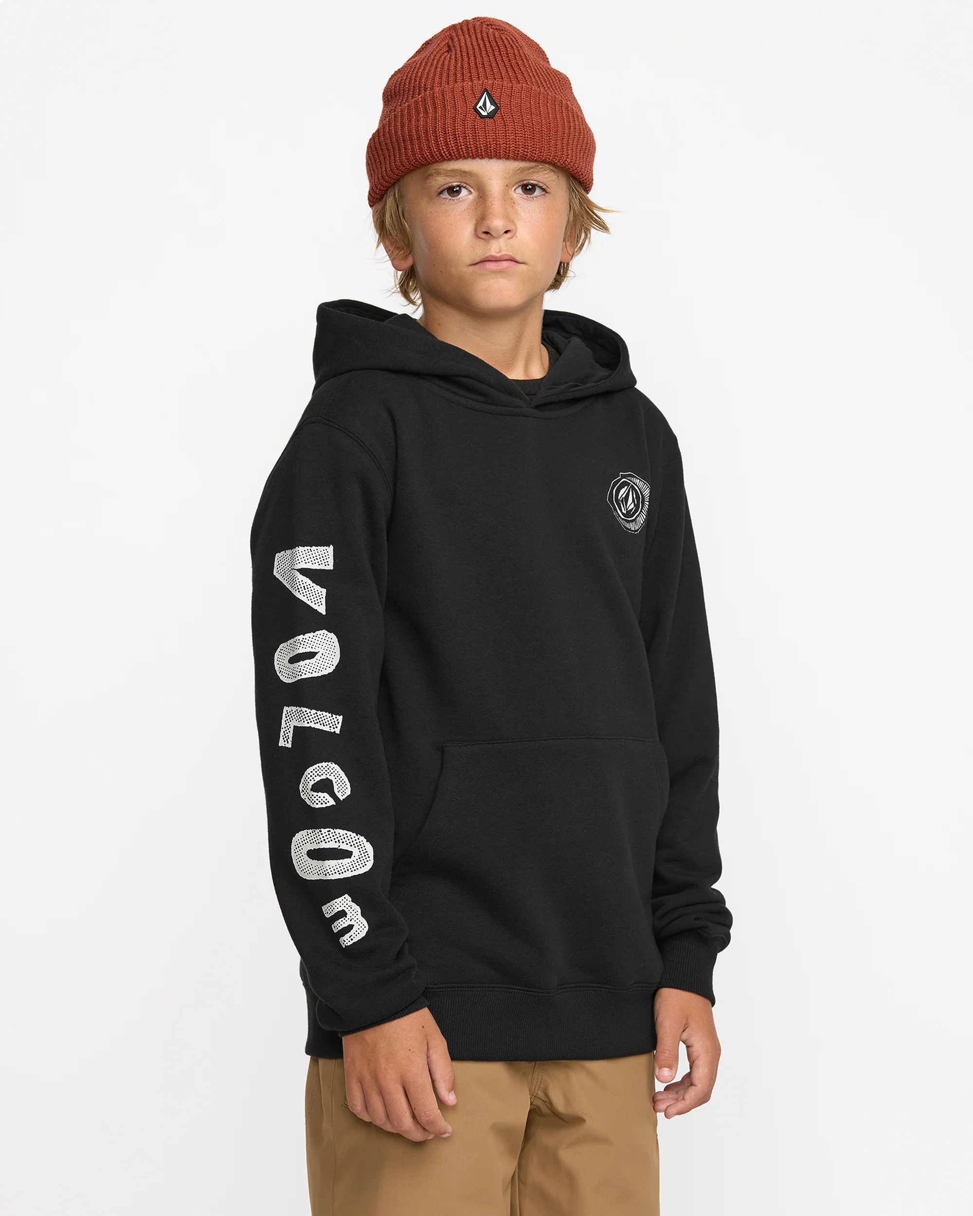 Youth Essential Hoodie - Black - Image 5