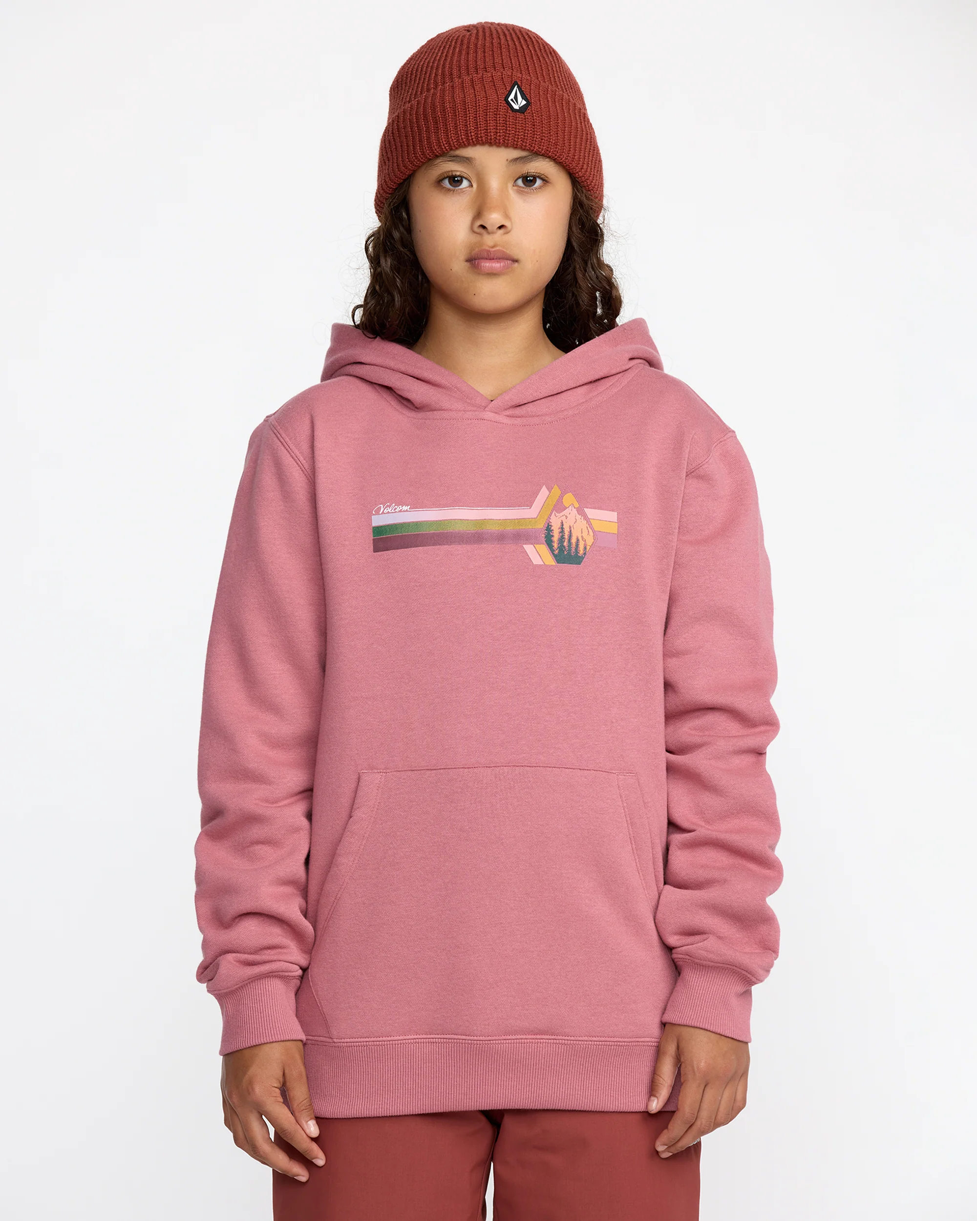 Youth Essential Hoodie - Mesa Rose
