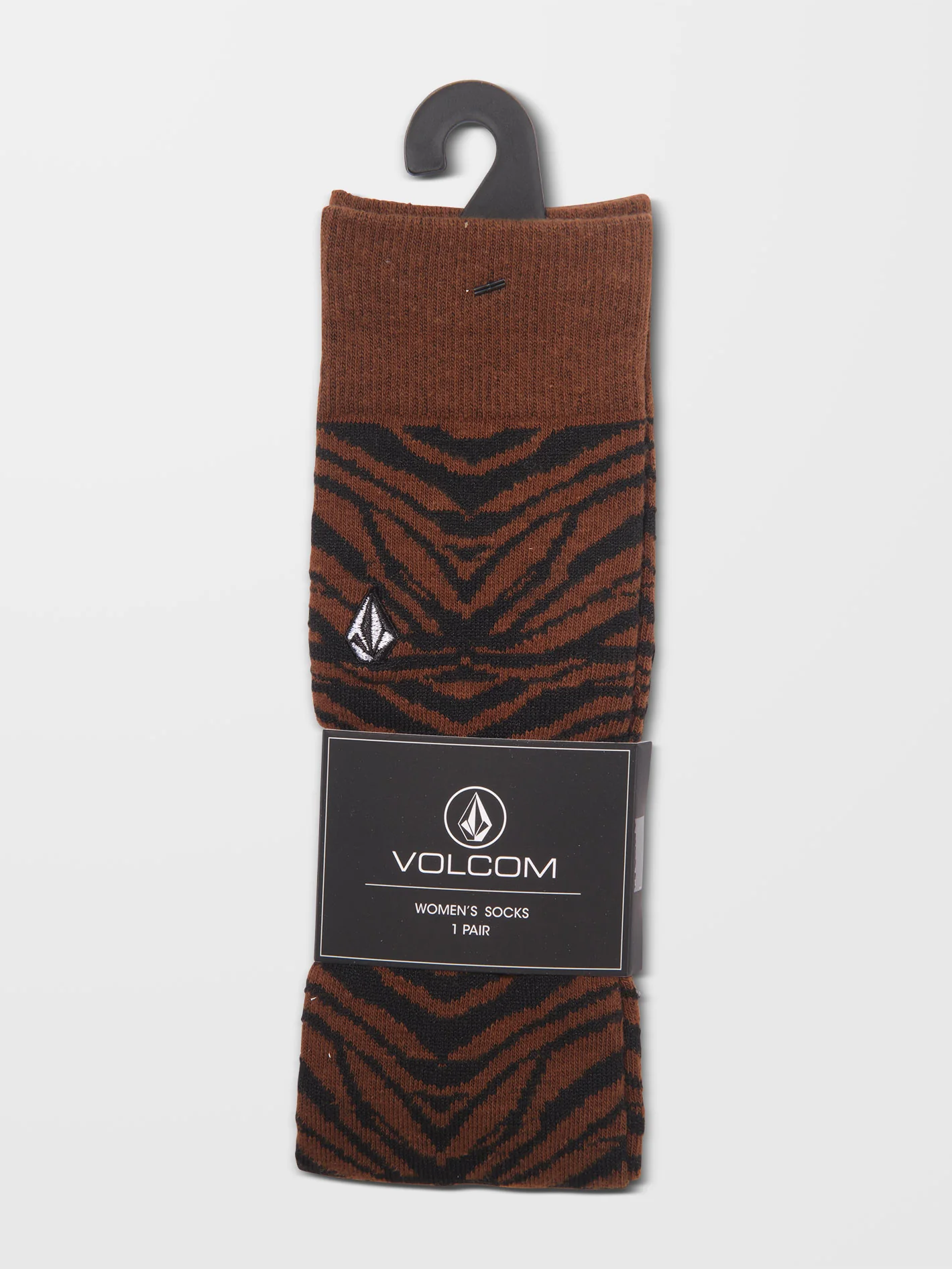 Zebra Socks - BITTER CHOCOLATE - Image 2