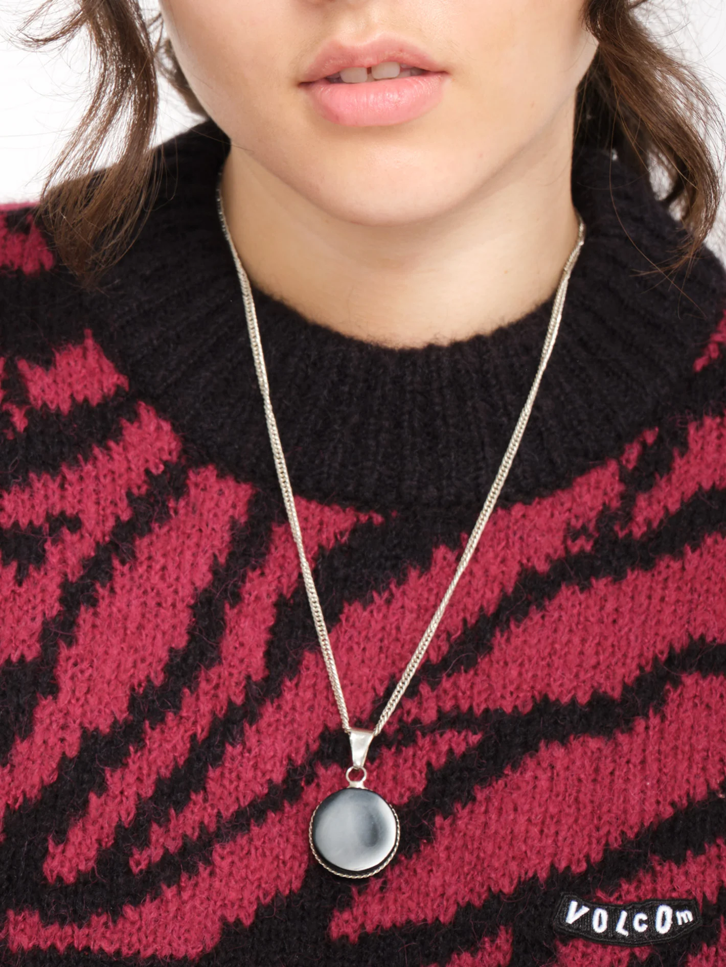 Zebra Sweater - WINE - Image 3